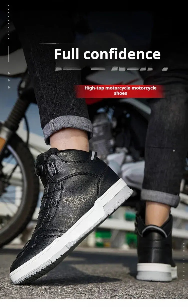New Motorcycle Boots Men Women Knight Outdoor Riding Anti-slip Spring Sneakers Shoes Bicycle Mountain Racing Road Speed Summer NovaCart