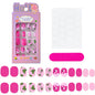 24Pcs/box Kids nails for Girl Cartoon Pattern False Nail Cute Child Fake Nails Tips Kawaii Acrylic Artificial Press on Nail+Tool NovaCart