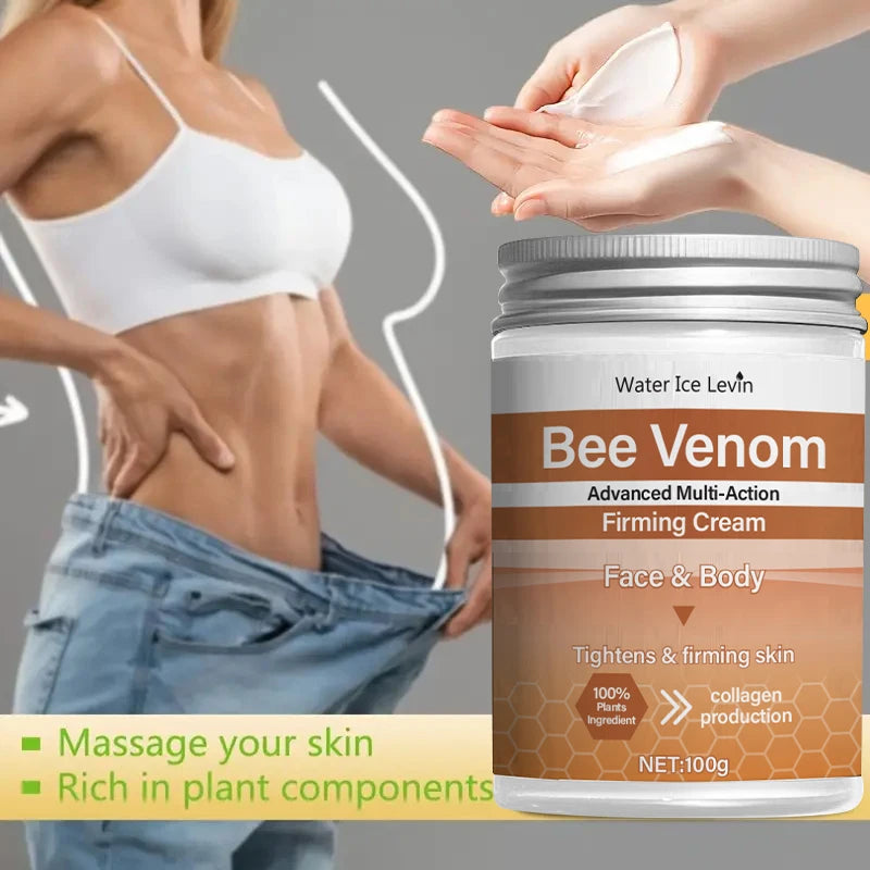 Bee Venom Firming Abdominal Cream - Plant-Based, Moisturizing and Moisturizing Contains Hyaluronic Acid Suitable for All Skin Types, Gentle for Sensitive Skin, Turmeric Skin Care NovaCart