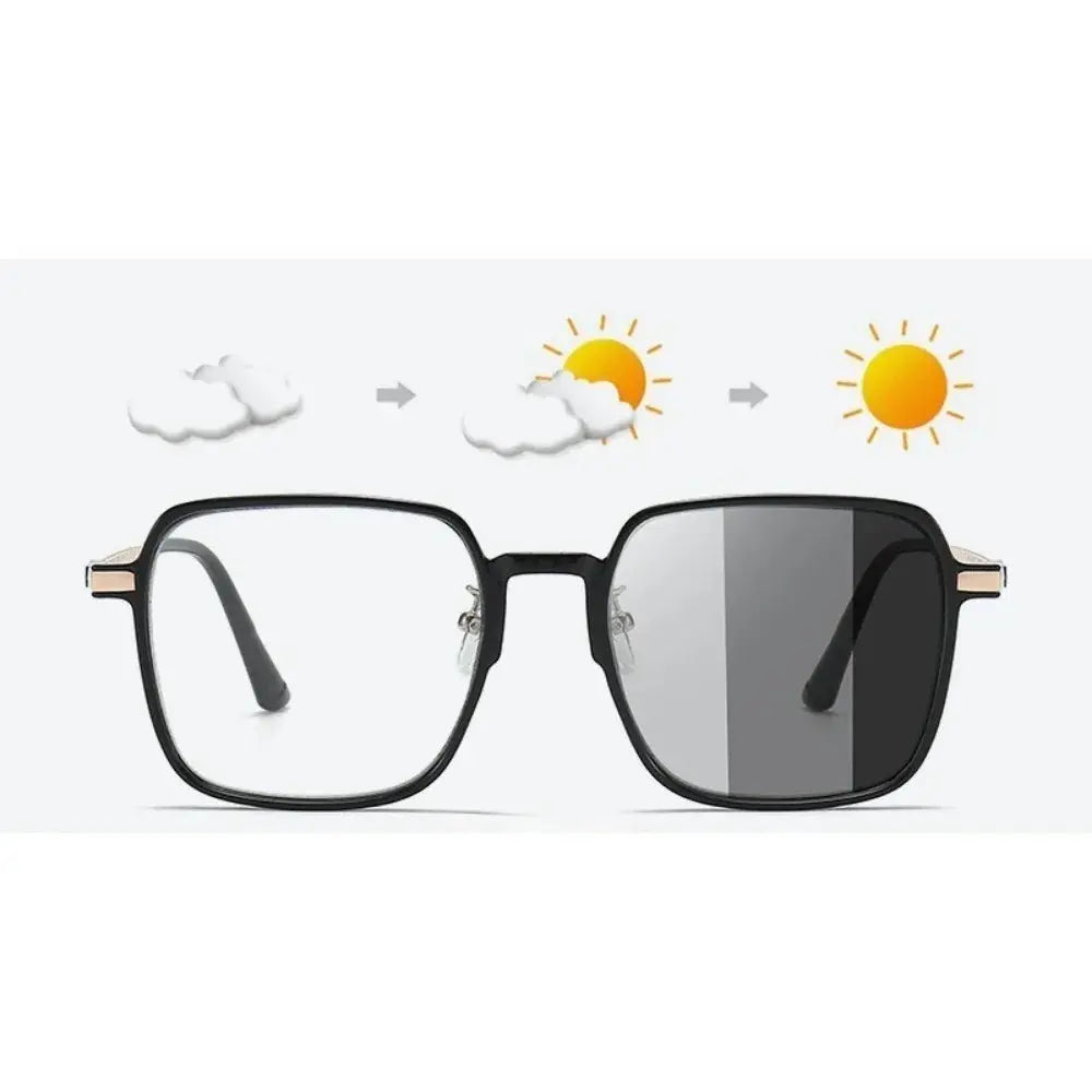 Photochromic Anti Radiation Glasses Metal Eyeglass For Woman Men NovaCart