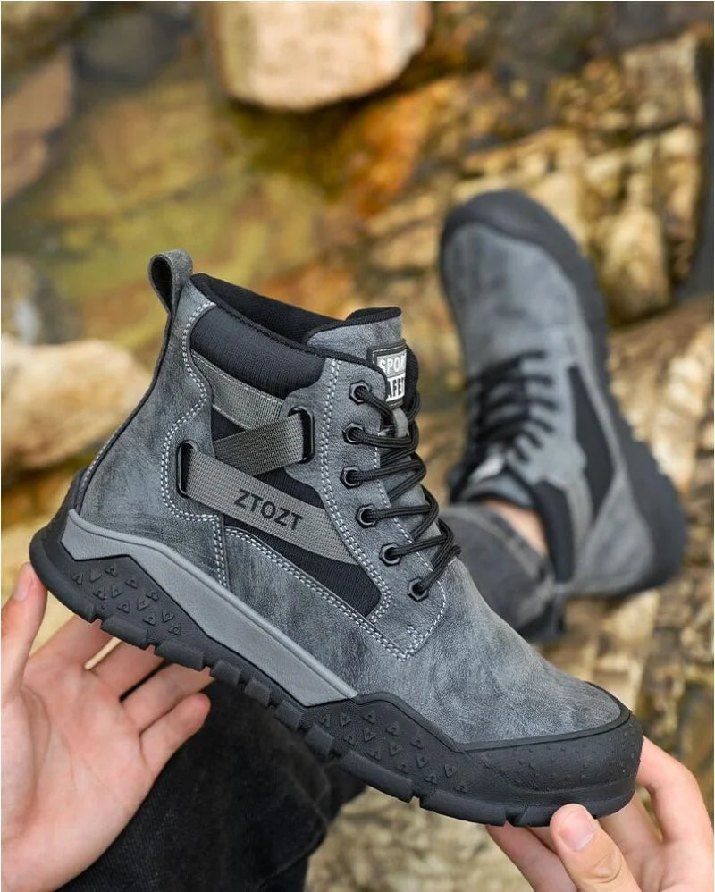Safety protective shoes  thick-soled fashion breathable non-slip non-tired feet work shoes anti-smash anti-stabbing safety shoes NovaCart
