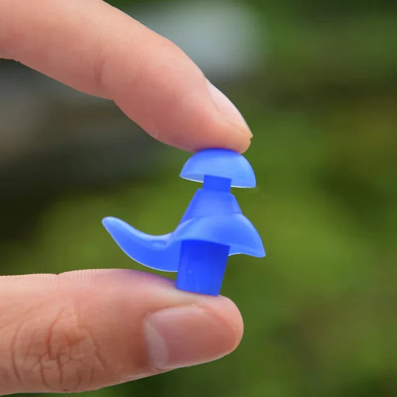 Durable Earplugs Classic Delicate Texture 1 Pair Waterproof Soft Earplugs Silicone Portable Ear Plugs Swimming Accessories Pi-Mart