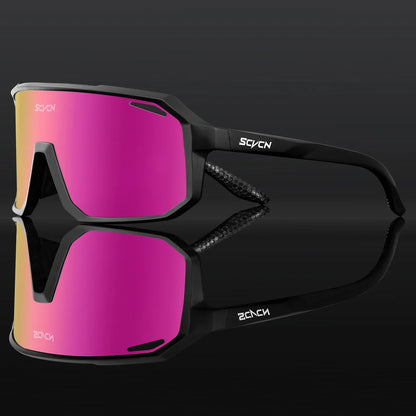 SCVCN New Cycling Glasses Bike Sunglasses Men UV400 Eyewear Outdoor Sports MTB Goggles Bicycle Women Riding Hiking Sunglasses Pi-Mart