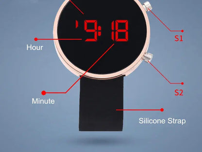 Fashion Digital Watch for Women Simple Men's LED Wrist Watch  Silicone Strap Casual Sports Ladies Watch Clock Gift Reloj Mujer NovaCart