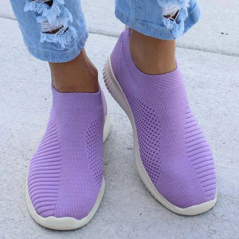 Women's Sneaker Slip On Women Sneakers Breather White Shoes Women Casual Sneaker Sports Shoes Comfortable Vulcanize Shoes Female NovaCart