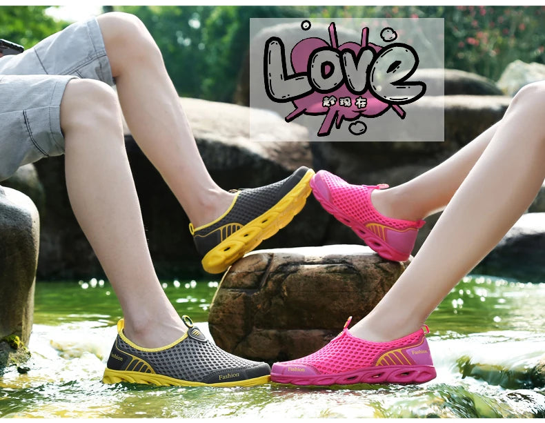 Fashion Casual Shoes Lightweight Summer Breathable Men Shoes Outdoor Comfortable Women Footwear Male Ladies Walking Shoes 36-45 NovaCart