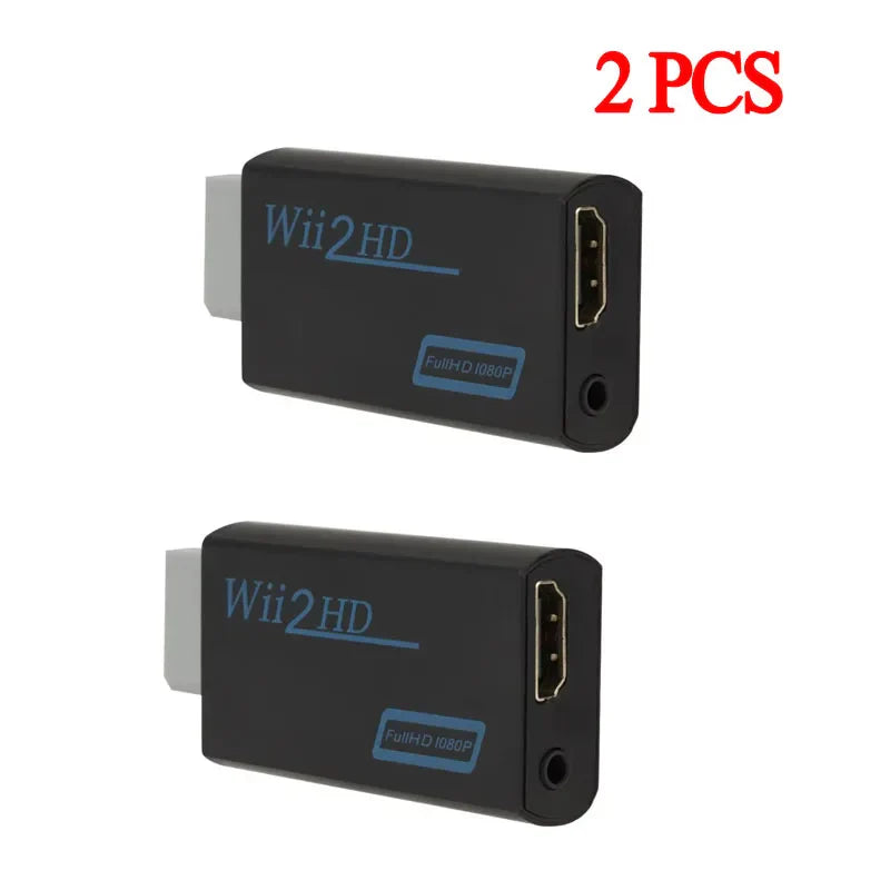 Wii To HDMI-Compatible Converter 1080P Full HD Adapter Connector 3.5mm Video Audio for PC HDTV Monitor Wii2HDMI-Compatible Pi-Mart
