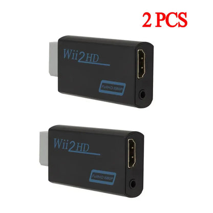 Wii To HDMI-Compatible Converter 1080P Full HD Adapter Connector 3.5mm Video Audio for PC HDTV Monitor Wii2HDMI-Compatible Pi-Mart