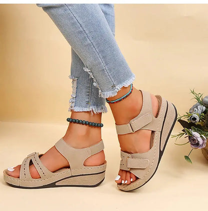 Shoes Women Sandals Fashion Wedge Ladies Shoes Party Women's Sandals Huaraches Elegant Footwear Zapatos De Mujer Female NovaCart