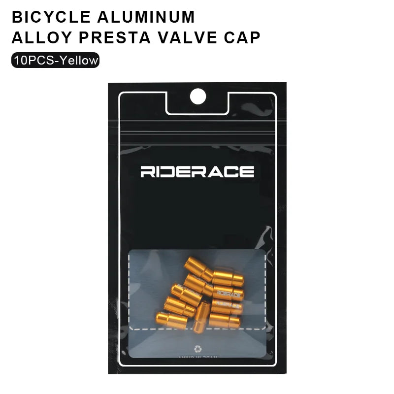 2/4/10Pcs Bicycle Tire Valve Cap Dustproof Lightweight Aluminum Alloy MTB Road Bike Tube Tyre Gas Nozzle Cover For FV Presta Pi-Mart