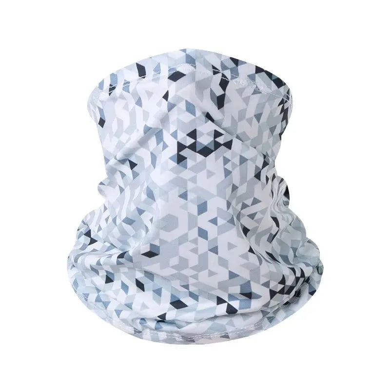 LOOGDEEL Sun Protection Bib Spring and Summer Motorcycle Neck Cover Sports Magic Bandana Riding Mask Full Face Outdoor Ice Silk Pi-Mart