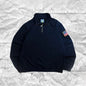 Y2K Retro Quarterzip Pullover Hoodie Embroidery Sweatshirt American Vintage Old Money Casual Streetwear Unisex Oversized Coat NovaCart