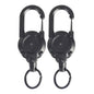 Outdoor Retractable Key Chain Mountaineering Buckle Key Chain Anti-loss Anti-theft High Rebound Easy To Pull Pi-Mart