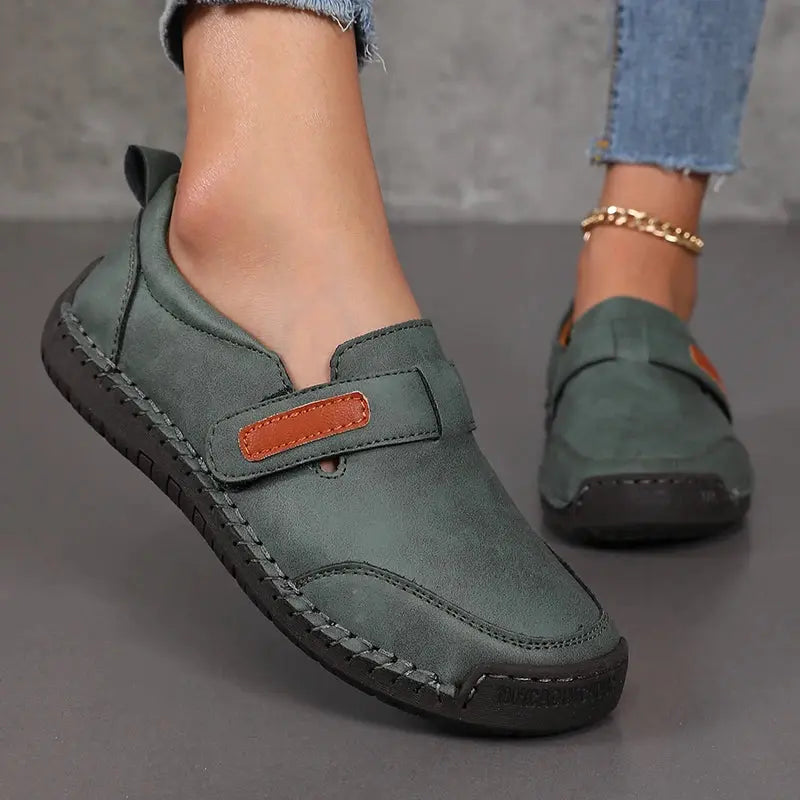 Handmade Leather Women Shoes Casual Comfortable Slip on Loafers Women Leather Shoes Moccasins Walking Shoes Summer Direct Sales NovaCart