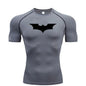 Bat Printed Men's Tight T-Shirt Running Compression Compression T Shirt Gym Fitness Jogging Short Sleeve Male Casual Shirt Tops NovaCart