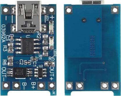 10pcs 5V 1A 18650 Lithium Battery Charging Board TP4056 Lithium Charging Mini/Micro USB Type C Charge Module With Protect Pi-Mart