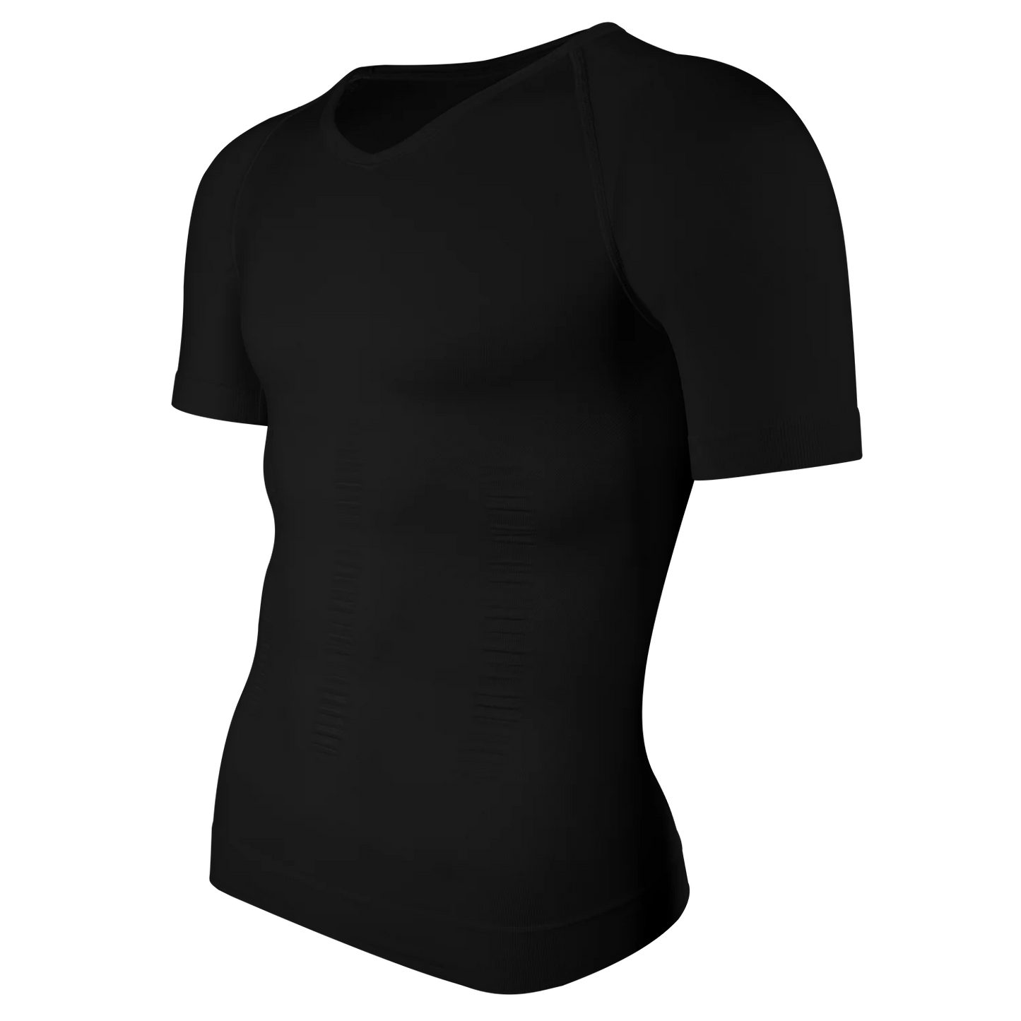 Men's Short Sleeve Compression T-Shirt V-neck Shapewear Tummy Control Flat Belly Tank Top Fitness Workout Slimming Body Shaper NovaCart