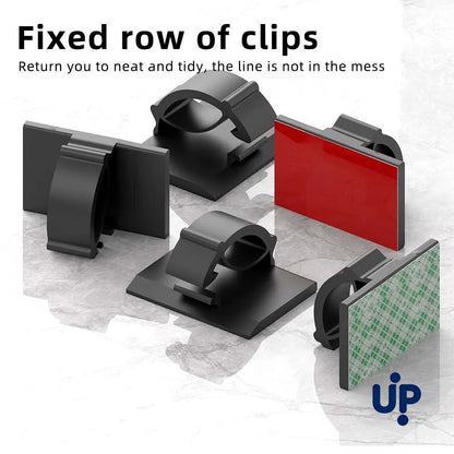 30pcs Cable Organizer Clips Cord Holder Desktop Workstation Wire Manager USB Charging Data Line Bobbin Winder Cable Management Pi-Mart