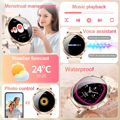 LIGE Women Smart Watch 2026 Ultra-thin AMOLED Screen Sport Fitness Bracelet Custom Watch Face Bluetooth Call Luxury Smartwatch NovaCart