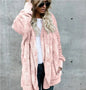 Double Fleece Plush Hooded Cardigan Jacket Women FitiqueFit