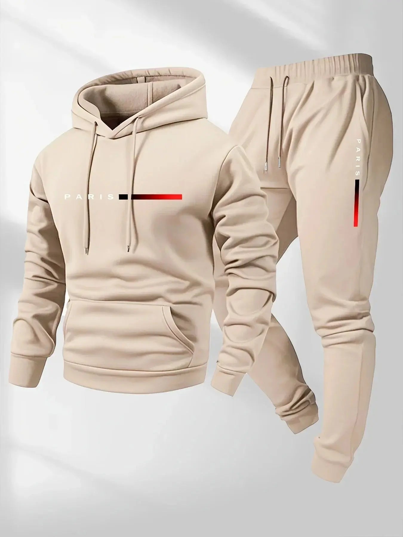 2025 letter printed sportswear set men's hooded sweatshirt long pants set spring and autumn winter warm suit NovaCart