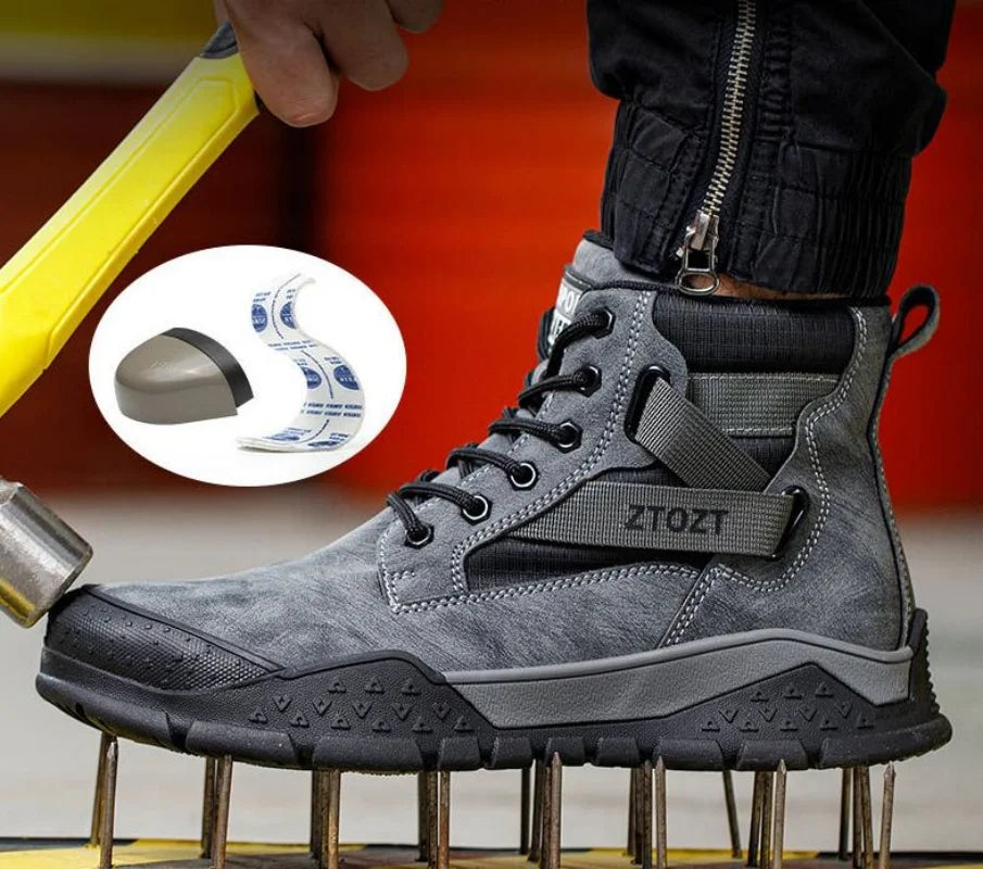 Safety protective shoes  thick-soled fashion breathable non-slip non-tired feet work shoes anti-smash anti-stabbing safety shoes NovaCart