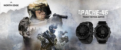 NORTH EDGE Men's sport Digital watch Hours Running Swimming Military Army watches Altimeter Barometer Compass waterproof 50m NovaCart