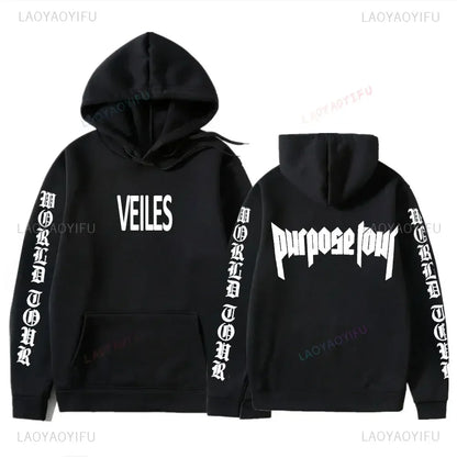 Hoodies Men Justin Bieber Purpose Tour fashion Print Hip Hop Streetwear Fleece Warm Hoody Men Women Pullover Hoodie Sweatshirt NovaCart