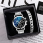 1/2PCS Men Business Watches Fashion Men's Steel Band Quartz Watch with Bracelet（Box not Included） NovaCart
