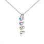 Customizable Birthstone Pendant Necklace For Women Choker Mom Birthday Jewelry