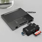 Multi functional six inOneCardReader OTG iPhone Type-C Micro SD CardFlashDrive intelligentStoragecard TF SD CardReaderStorageBox Pi-Mart