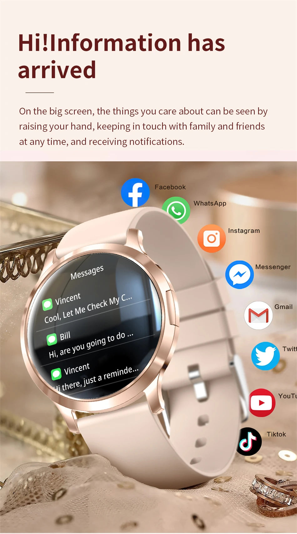 LIGE Women Smart Watch 2026 Ultra-thin AMOLED Screen Sport Fitness Bracelet Custom Watch Face Bluetooth Call Luxury Smartwatch NovaCart