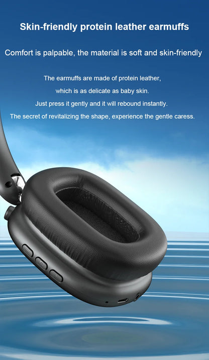 Newest ANC Max Bluetooth Headphone Active Noise Cancelling Wireless Earphone Over Ear Games Headphones ENC HD Mic Stereo Headset NovaCart