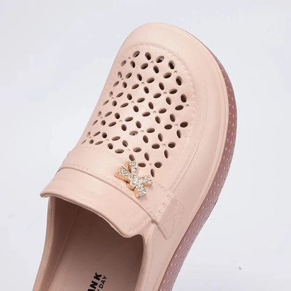 Eyriphy Size: 36-37 to 40-41 Women's Cave Shoes New Flat Slippers Beach Slippers Thick Soles Clogs Casual Slippers for Women Men NovaCart