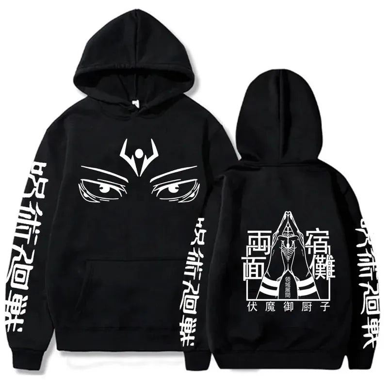 Hoodies New Japanese Anime Graphic Printing Sweatshirts for Men Womnen Hip Hop Casual Autumn Winter Fleece Streetwear Tops NovaCart