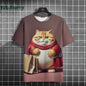 Cat Print shirts - Y2K Graphic T-Shirt FitiqueFit
