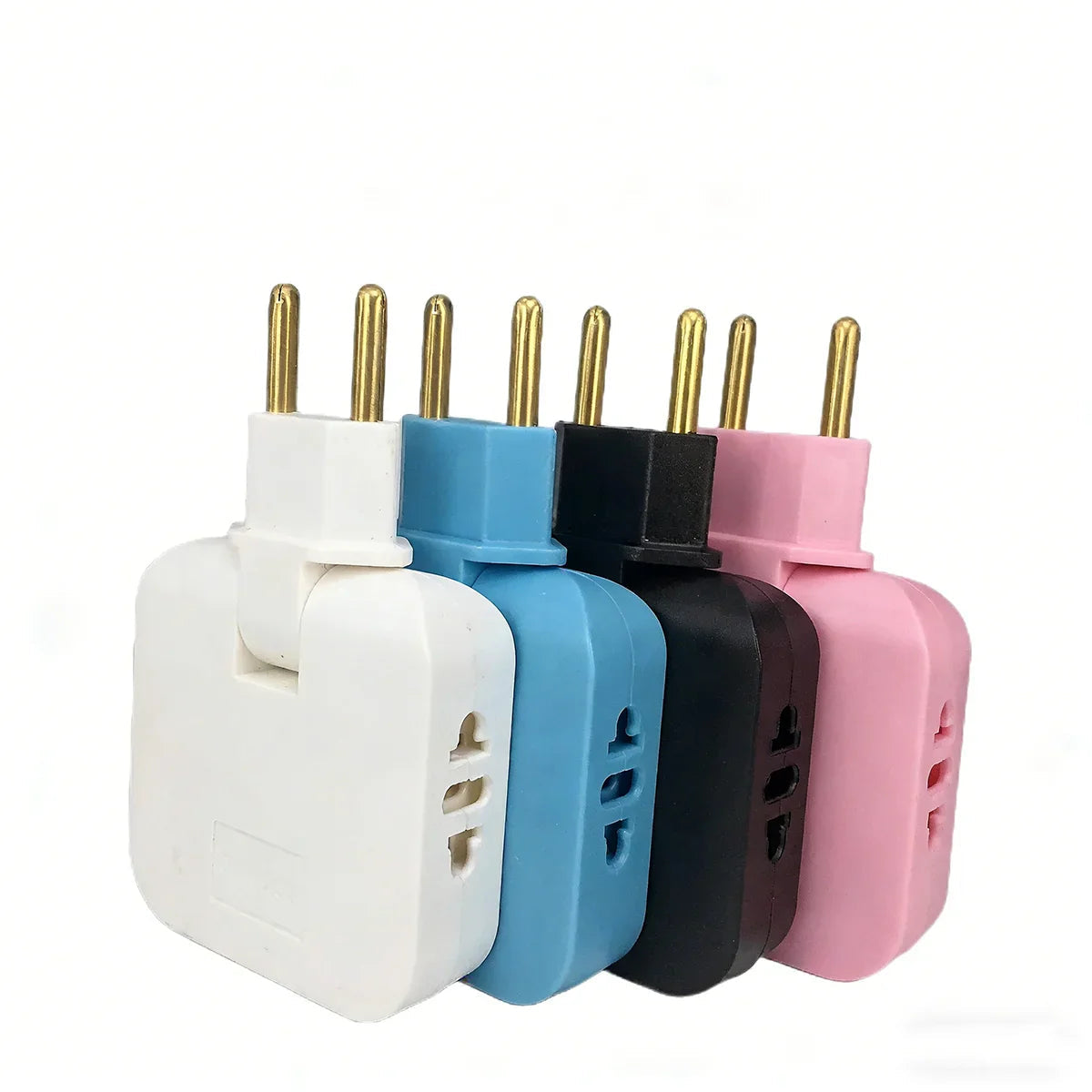 2 USB 3 in 1 EU Power Socket Plug Adapter Foldable US To EU Travel Aadapters Power Converter KR Plug Electrical Socket AC Outlet Pi-Mart