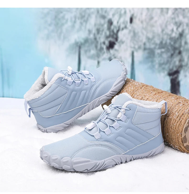 Snow Boots Men Winter Shoes Barefoot Ankle Boots 36-46 Couple Snow Shoes Outdoor Hiking Shoes Fur Warm Plush Boots NovaCart