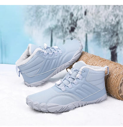 Snow Boots Men Winter Shoes Barefoot Ankle Boots 36-46 Couple Snow Shoes Outdoor Hiking Shoes Fur Warm Plush Boots NovaCart