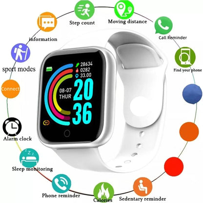 Smartwatch Men Women Wristwatches Smart Watch Message Fitness Monitor Bracelet Birthday Gift Electronic Clock For Android IOS NovaCart