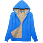 Sherpa-Lined Fleece Zip-Up Hoodie Jacket Women FitiqueFit