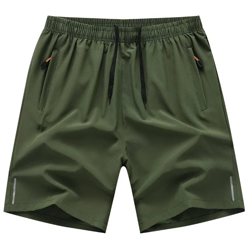 Summer Men Shorts Ice Silk Running Gym Sport Shorts Quick Dry Breathable Beach Short Pant Fitness Jogging Cool Casual Sportswear Pi-Mart