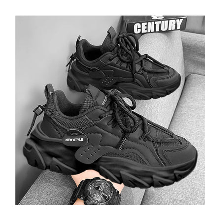 Men's Shoe Breathable Thick Soled Casual Sneakers Outdoor Running Four Seasons New Tennis Men Soft Soles Comfort Male Sneakers NovaCart