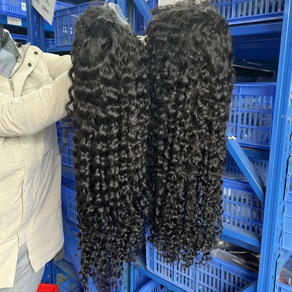40 50 Inch HD 13x6 Deep Wave Lace Frontal Wigs Brazilian 13x4 Water Wave Curly Lace Front Human Hair Wigs For Women 300 Density NovaCart