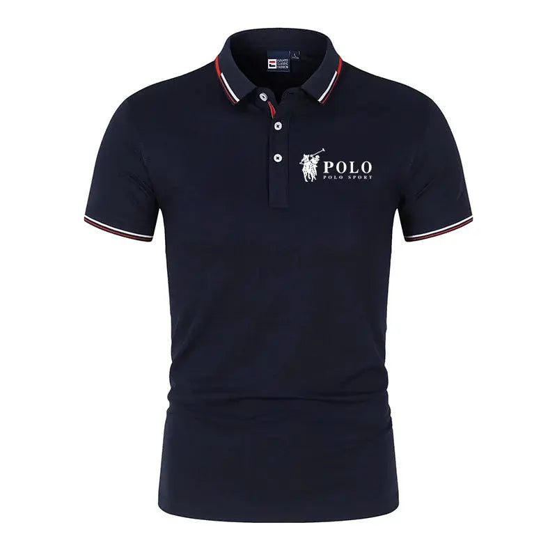 Men's premium summer polo shirt, quick drying, breathable, casual, business fashion, sports, short sleeved, men's clothing NovaCart