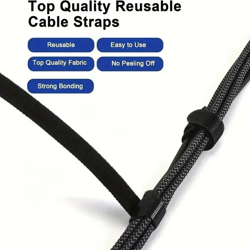 50PCS Cable Organizer Cable Management Cable Winder Tape Protector for Wire Ties Phone Accessories Organizador Cables Orginazer Pi-Mart