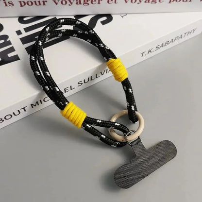 Portable Phone Lanyard Phone Hanging Rope Fashion Candy Color Phone Wrist Straps Nylon Anti-lost Rope Keychain Phone Accessories NovaCart