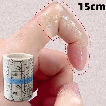 1 Roll Transparent Self-adhesive Tape Pu Material Bandage Portable Finger Protector Anti-friction Sticker For Bathing Daily Use Pi-Mart