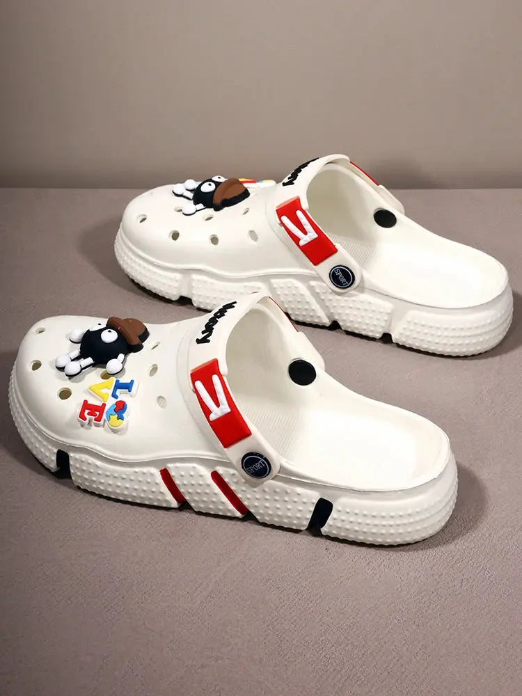 Hole Shoes Men's Summer Ligtweight EVA Trend Home Sandals Clogs Shoes Men Baotou Slippers Outdoor Comfortable Sandals Size 36-50 NovaCart