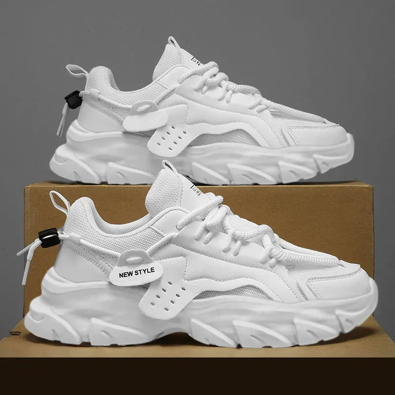 Men's Shoe Breathable Thick Soled Casual Sneakers Outdoor Running Four Seasons New Tennis Men Soft Soles Comfort Male Sneakers NovaCart
